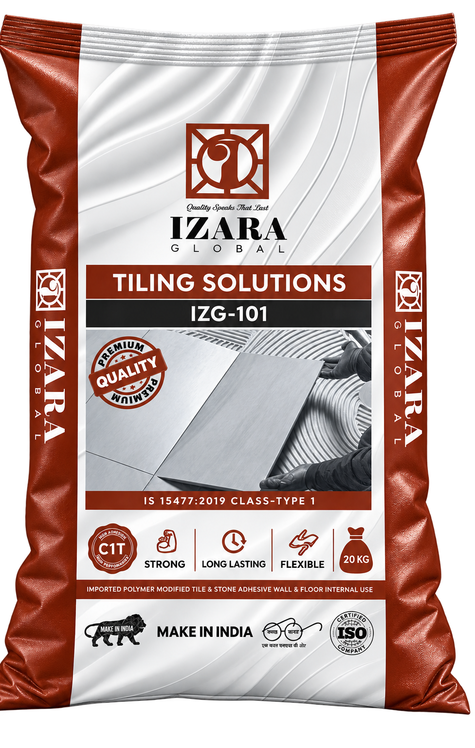 IZG-101 IS 15477:2019 CLASS-TYPE 1 Tile Adhesive Bag